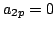 $\displaystyle a_{2p} = 0$